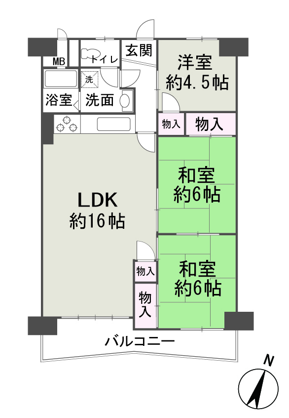 公社千里山田BC団地A5棟